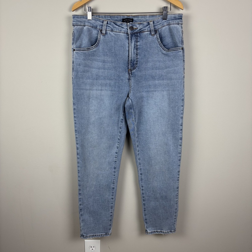 Universal Standard Jeans Womens 14 Blue Seine High Rise Skinny Stretch Denim‎